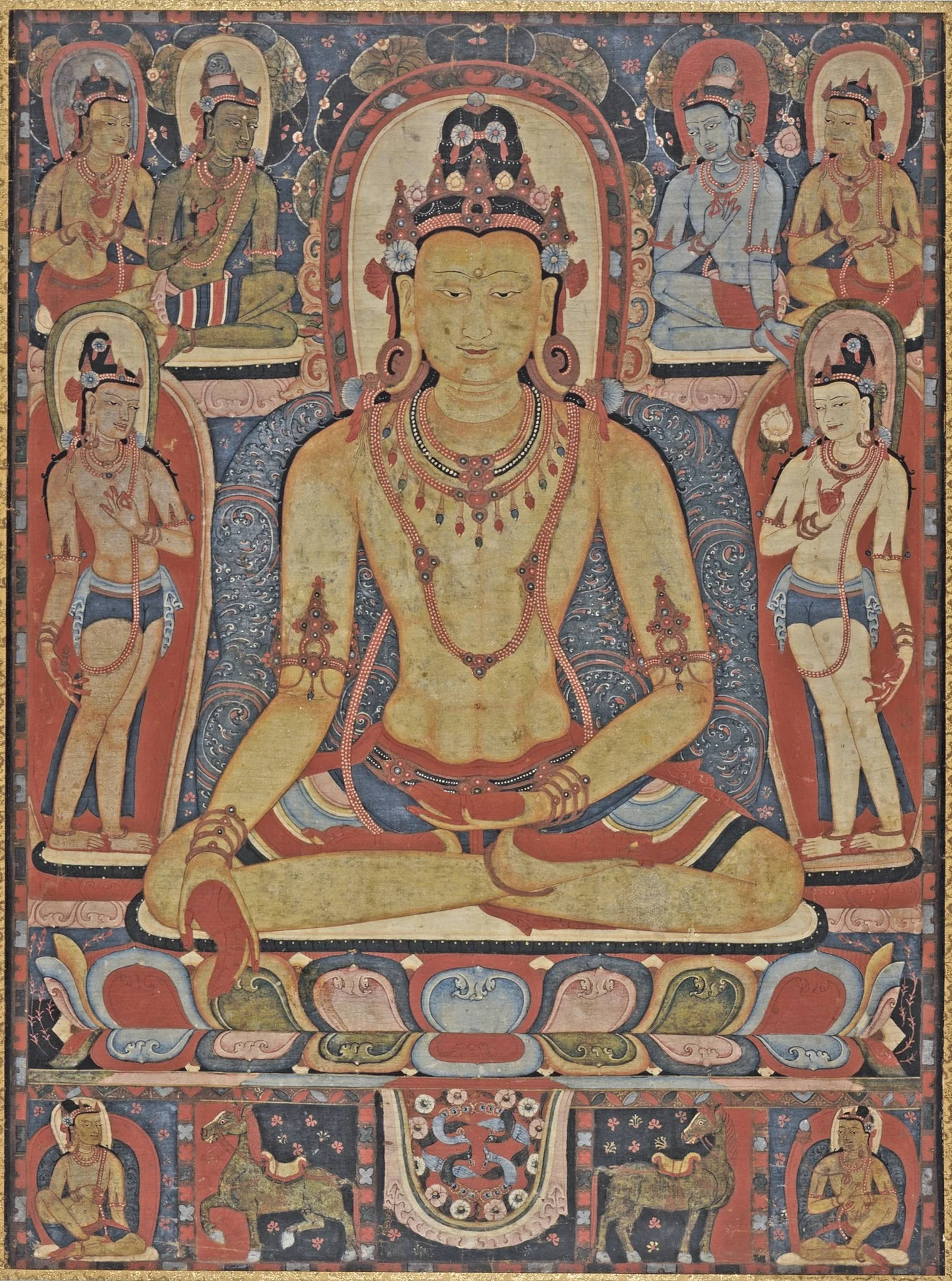 The Jina Buddha Ratnasambhava, by Unknown, unspecified, 1194