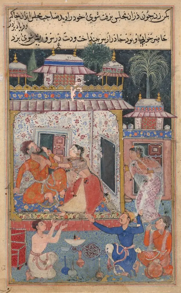 Page from Tales of a Parrot (Tuti-nama): text page