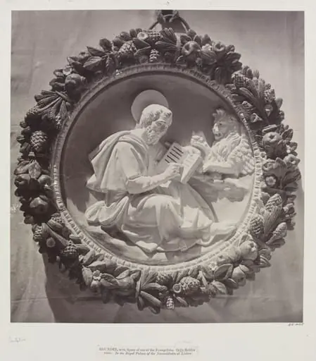  Roundel, St. Mark, by della Robbia, Palace of Necessidades