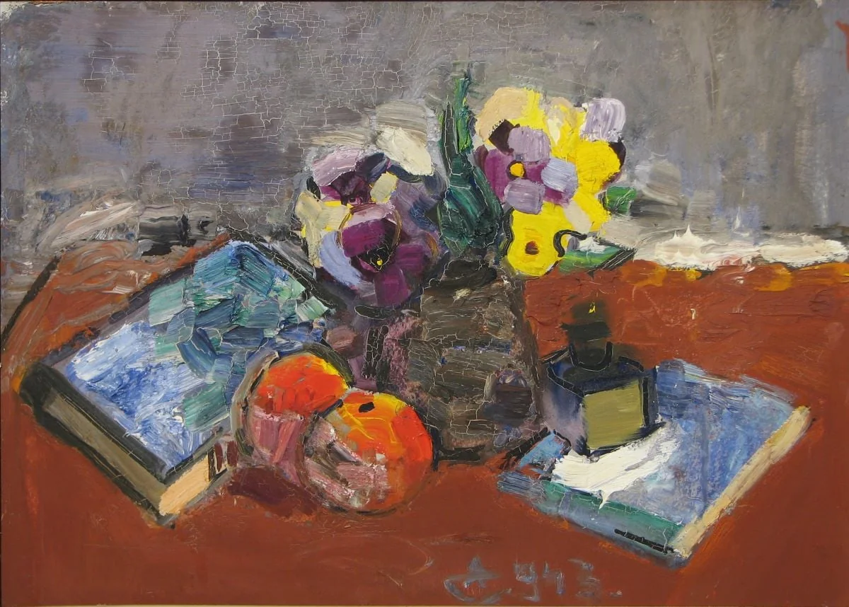 Natură moartă cu pansele, by Alexandru Ciucurencu, unspecified