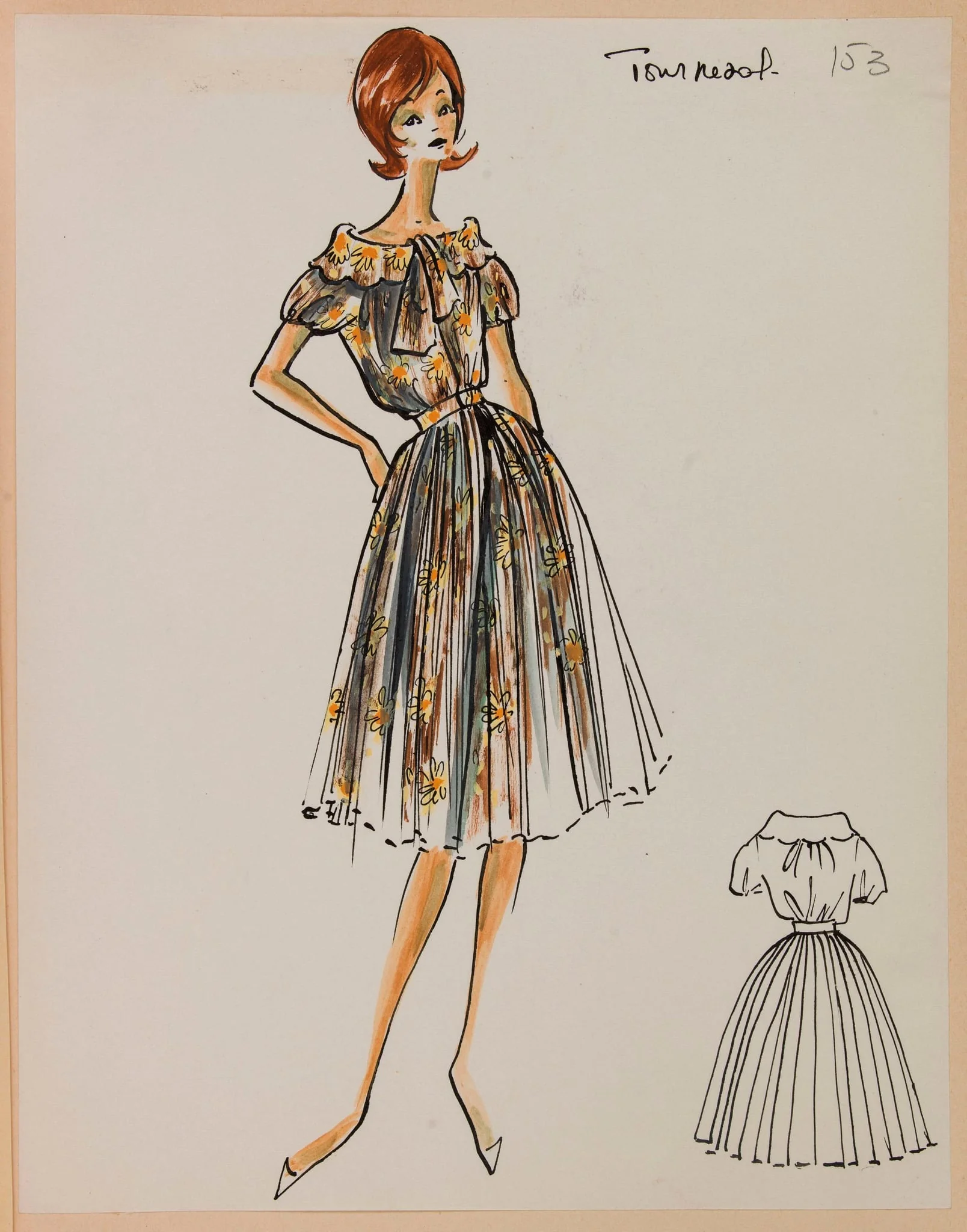 Tournesol, by Carven, 1958