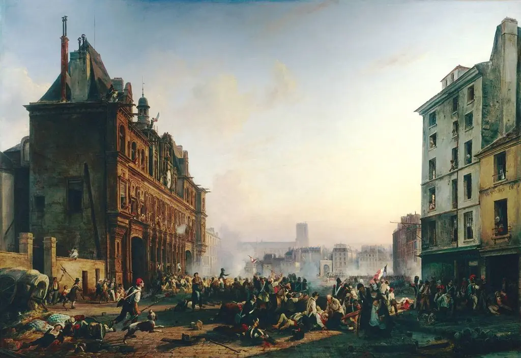 Attack on the Town Hall, July 28, 1830