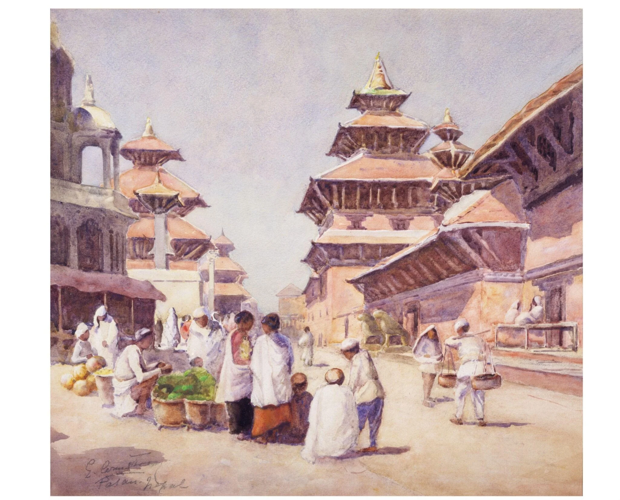 Untitled, by W. E. A. Armstrong, watercolor, 1898