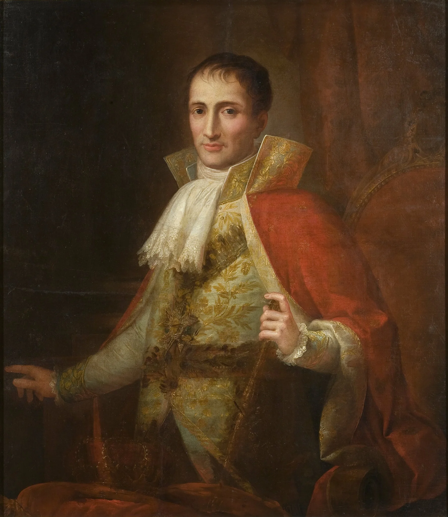 Portrait of King Joseph I, by Joseph Flaugier, oil, 1809