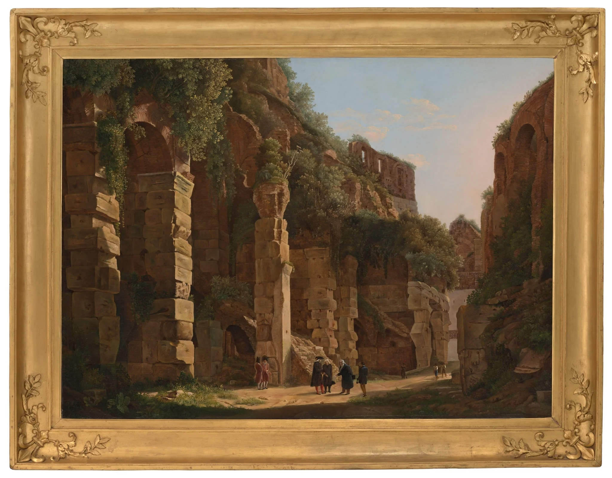 Inside the Colosseum, by Franz Ludwig Catel, oil, 1823