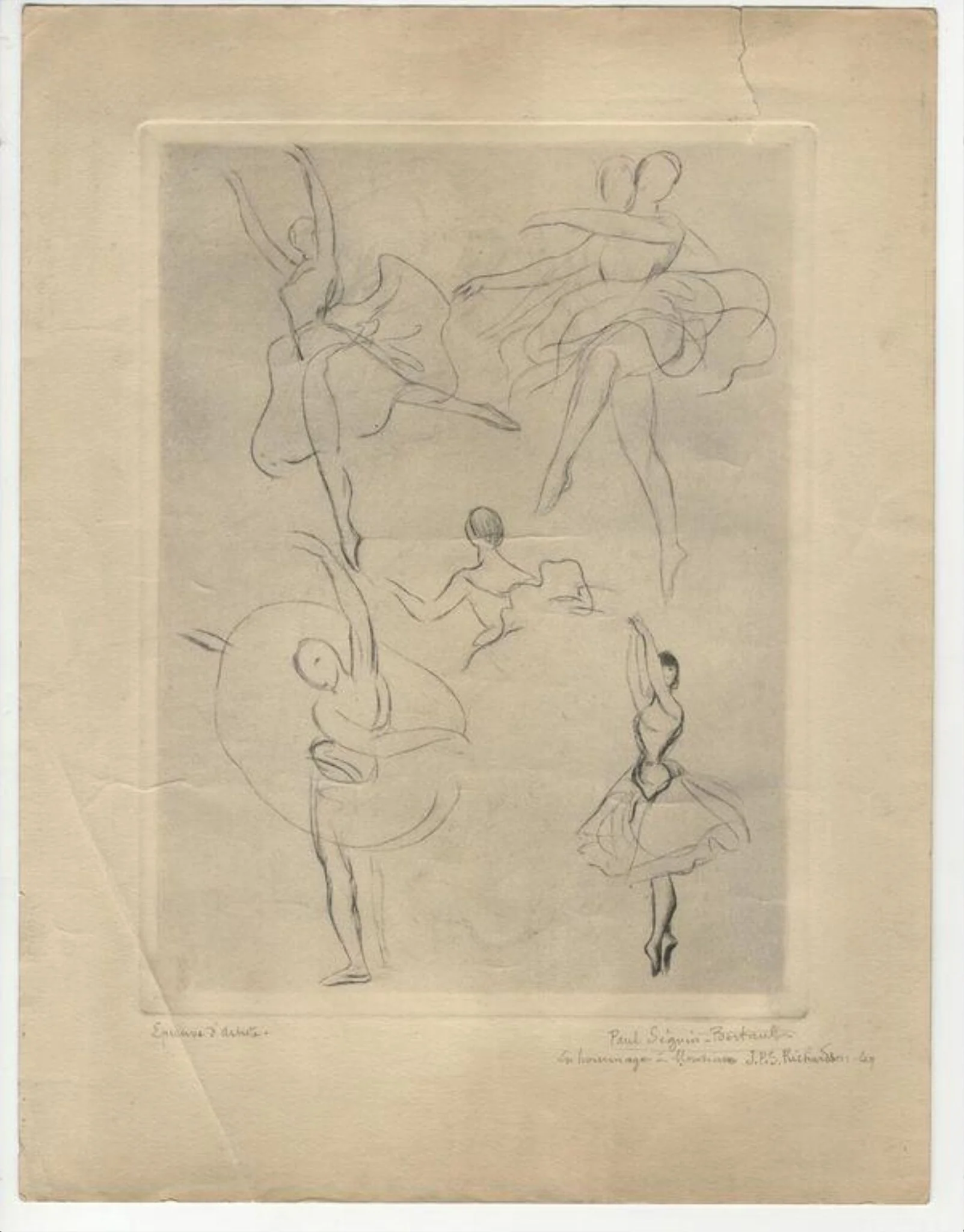Five ballet dancers