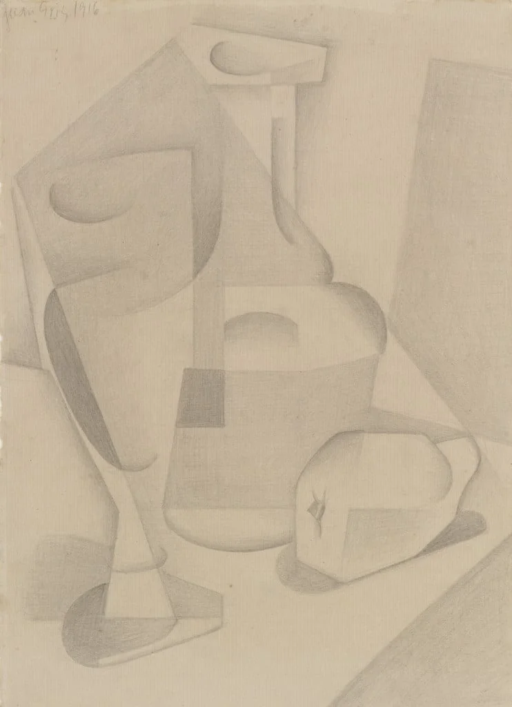 Untitled, by Juan Gris, graphite, 1916