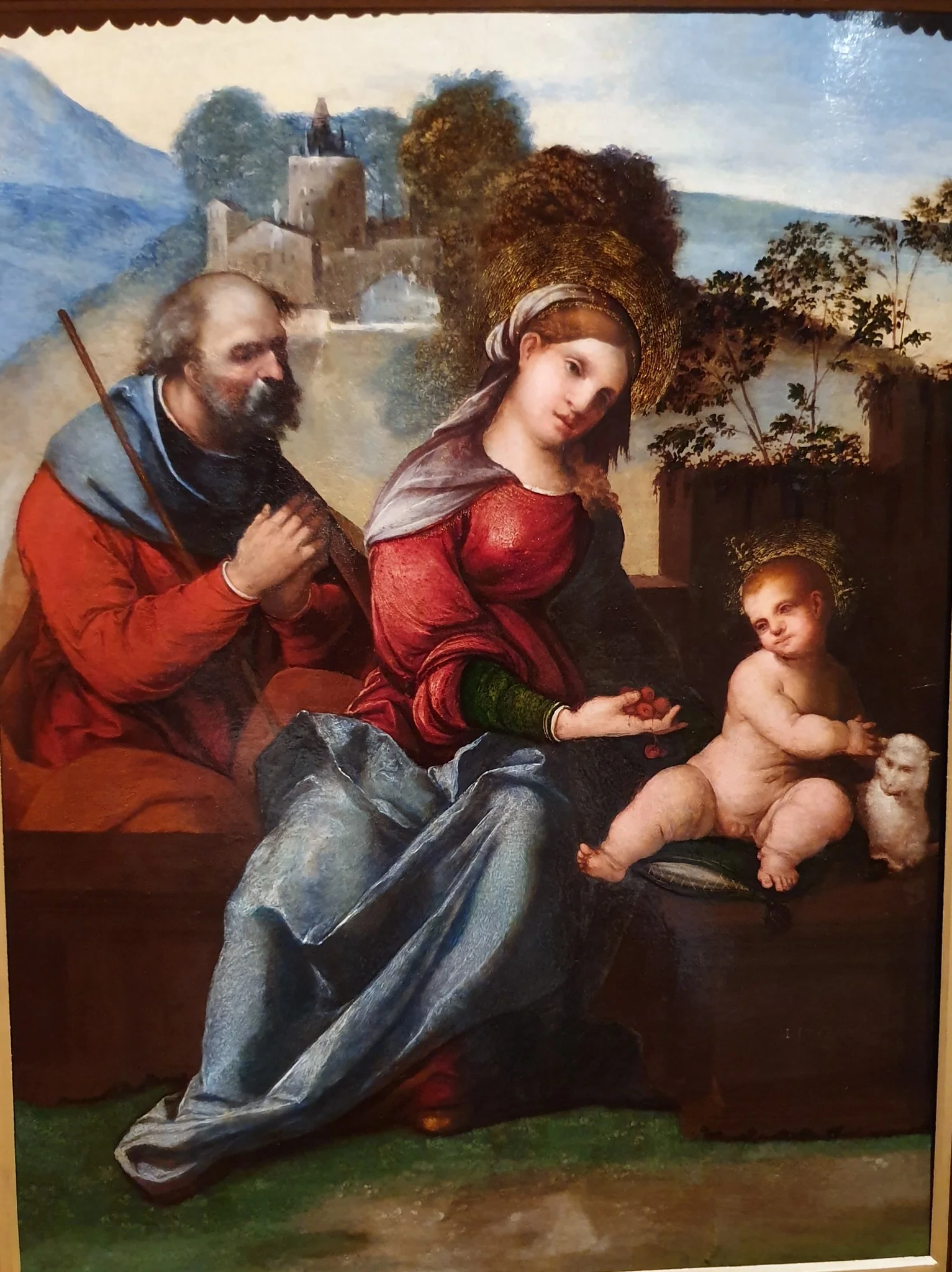 Sagrada Familia, by Ludovico Mazzolino, unspecified, 1525