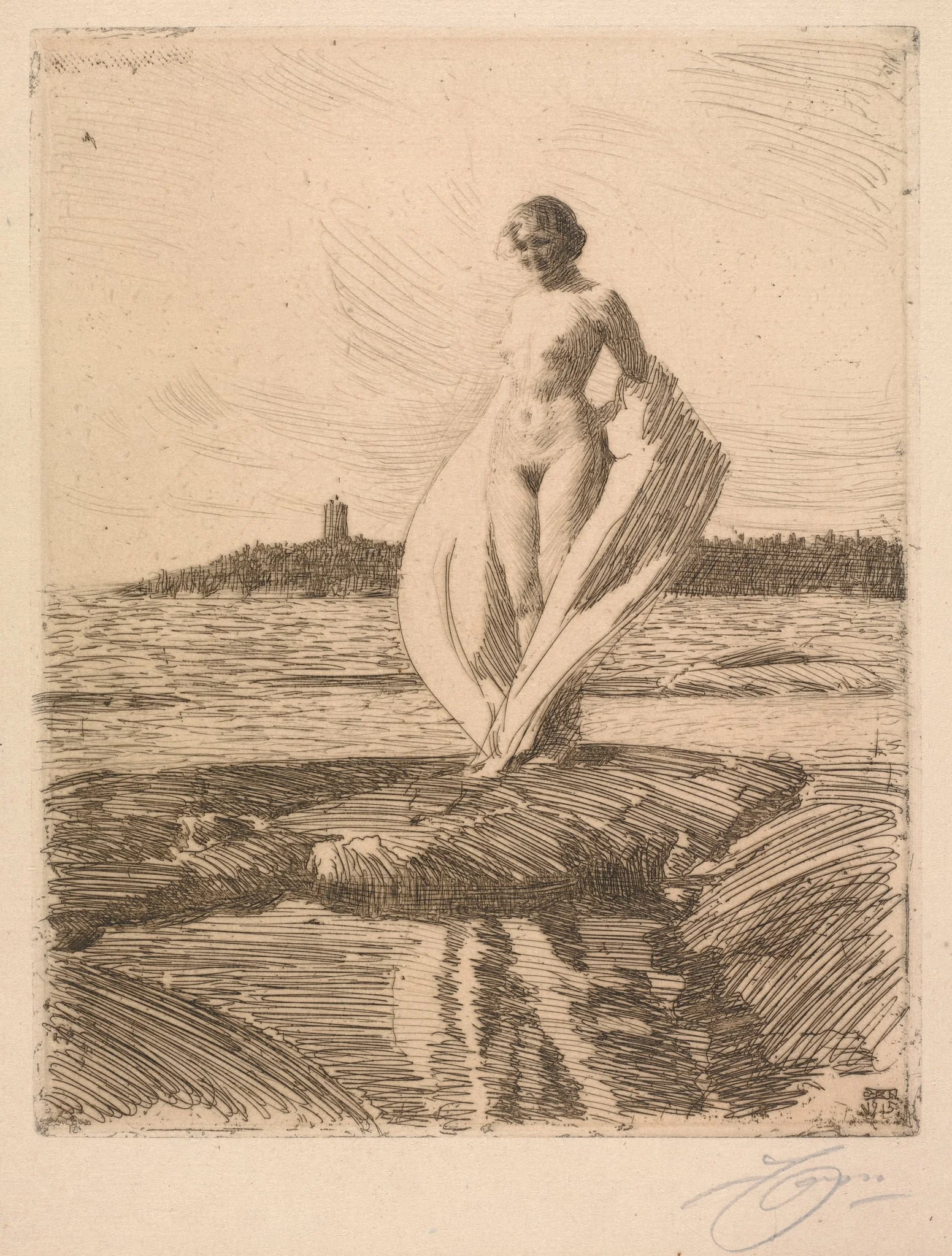 The Swan, by Anders Zorn, 1915