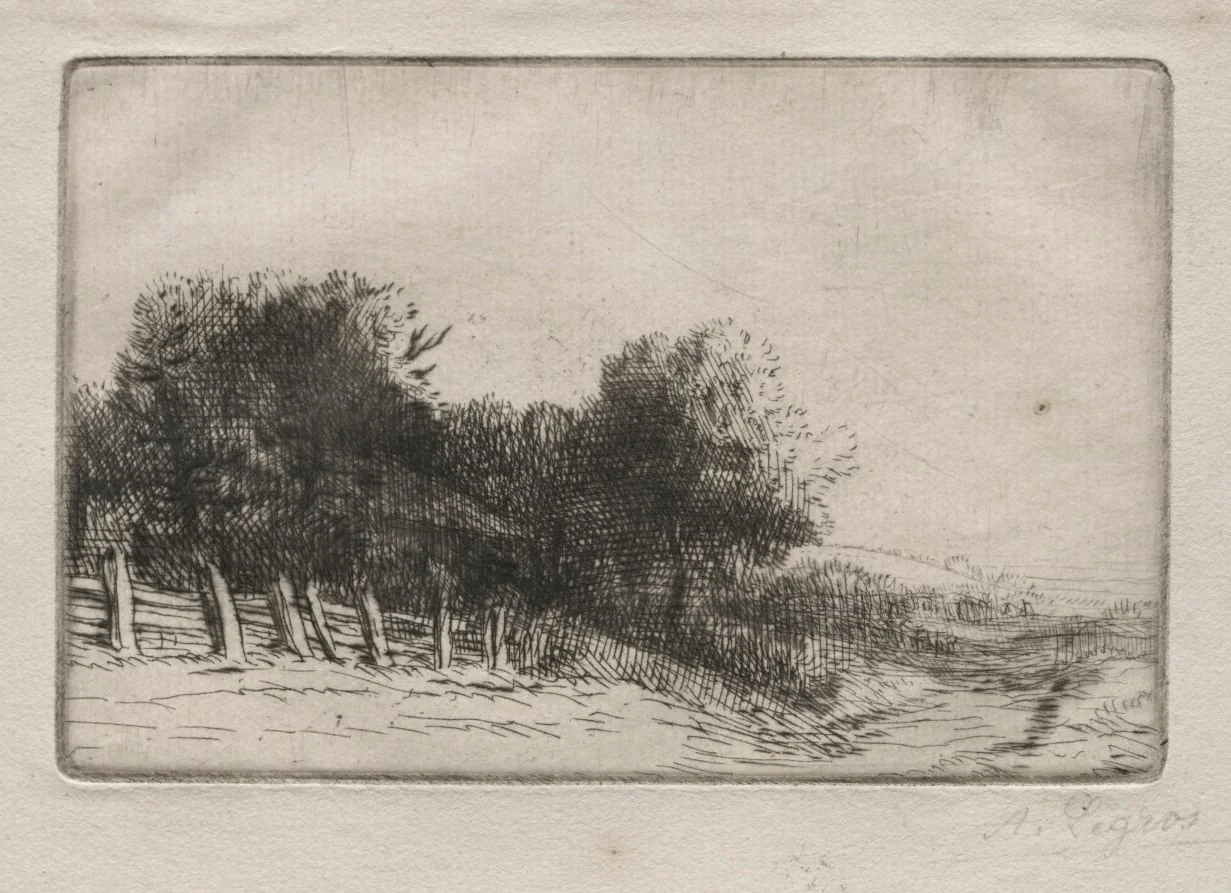 Landscape (Un Paysage), by Alphonse Legros, 1884