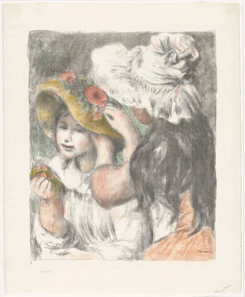 Untitled, by Auguste Renoir, ink, 1897