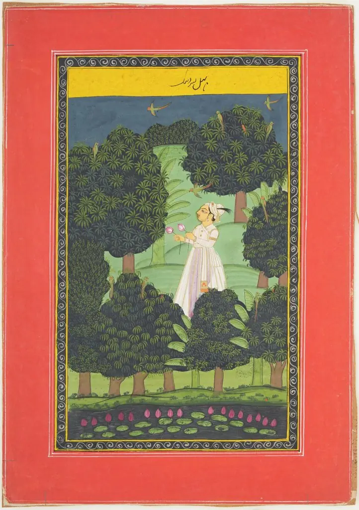 Prince with Two Lotus Blooms in Forest