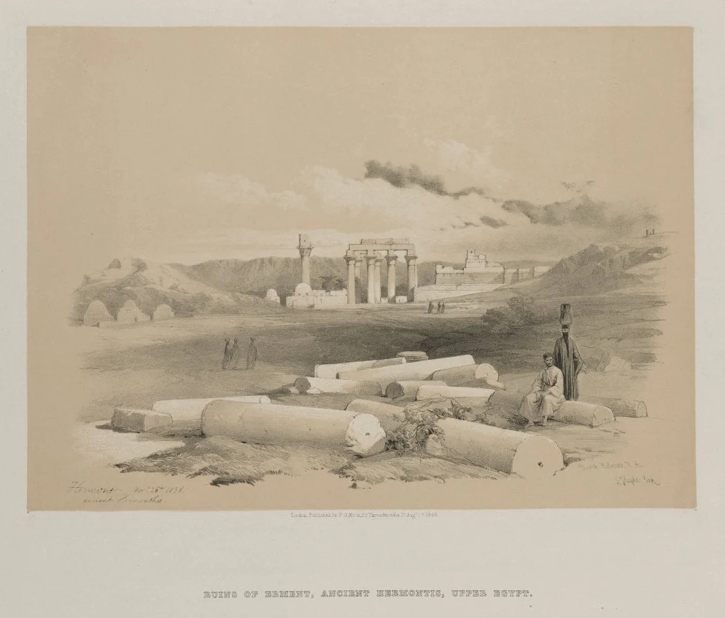 Egypt and Nubia, Volume II: Hermont, Ancient Hermonthis, by Louis Haghe, 1848