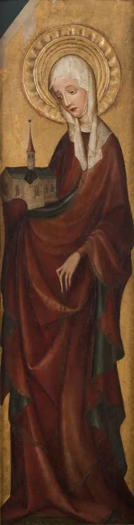 St Hedwig of Silesia. The wing from the altar retable from Trzebunia