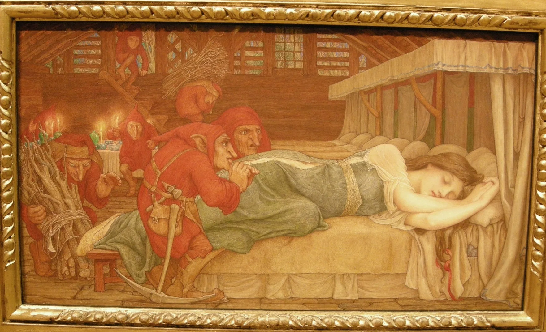 Snowdrop and the seven little men, by John D. Batten, unspecified, 1899