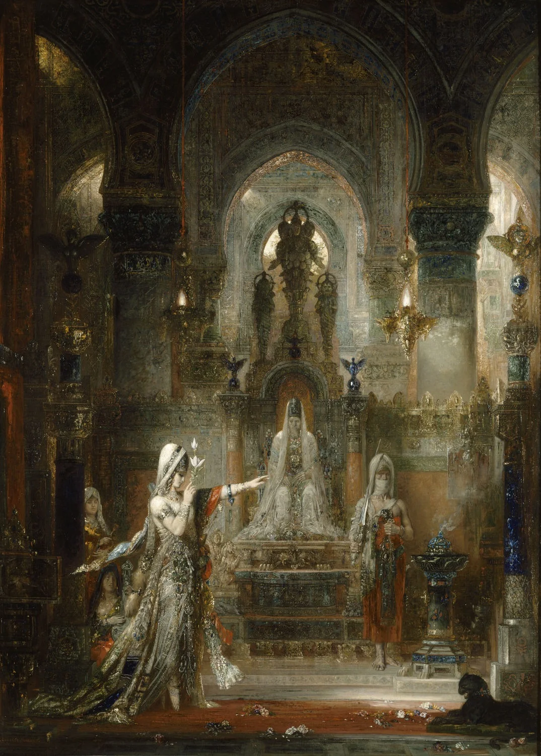 Salomé Dancing before Herod, by Gustave Moreau, oil, 1888