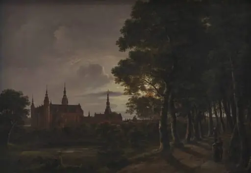 Frederiksborg Castle by Moonlight
