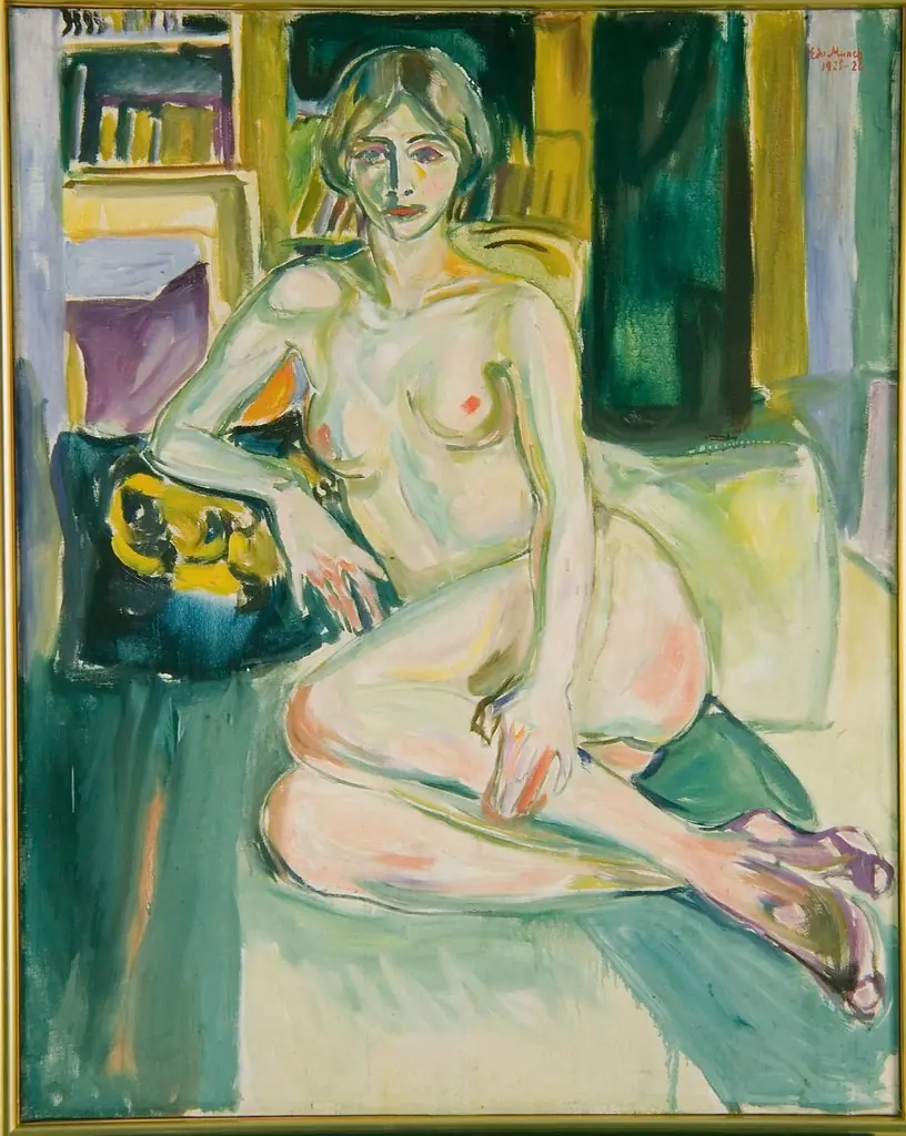 Nude, Sitting on the Couch