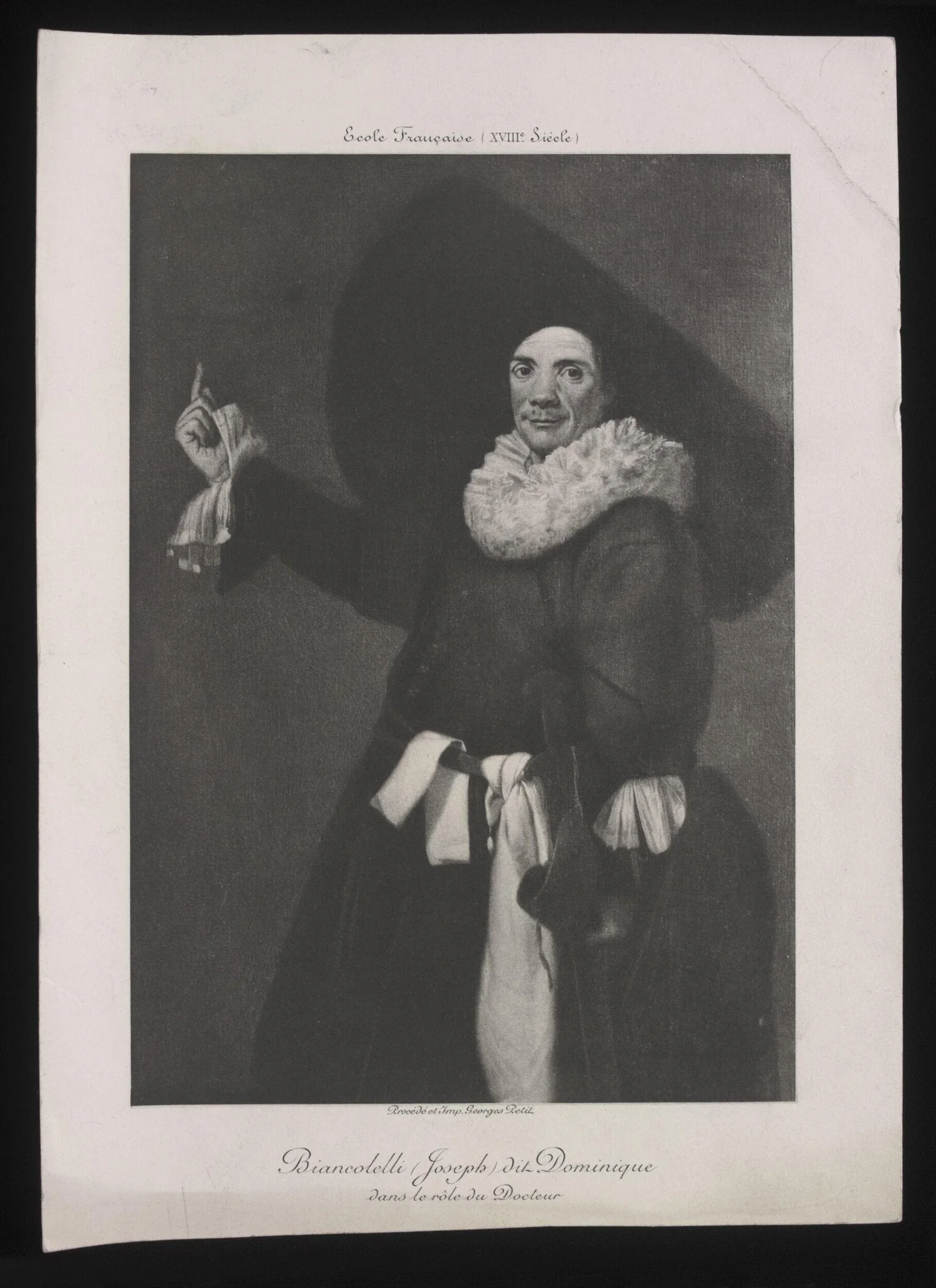 Biancolelli (Joseph) dit Dominique dans le rôle de Docteur, by Georges Petit, 1900