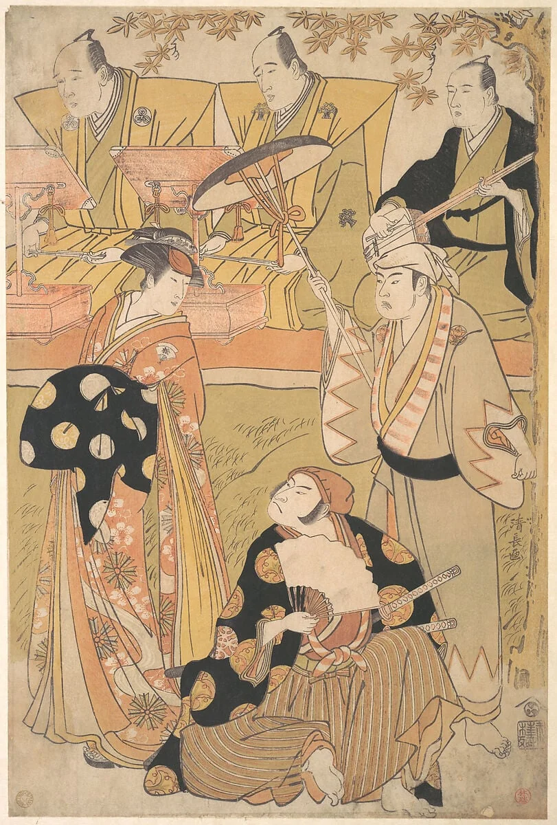 Untitled, by Torii Kiyonaga, ink, 1788