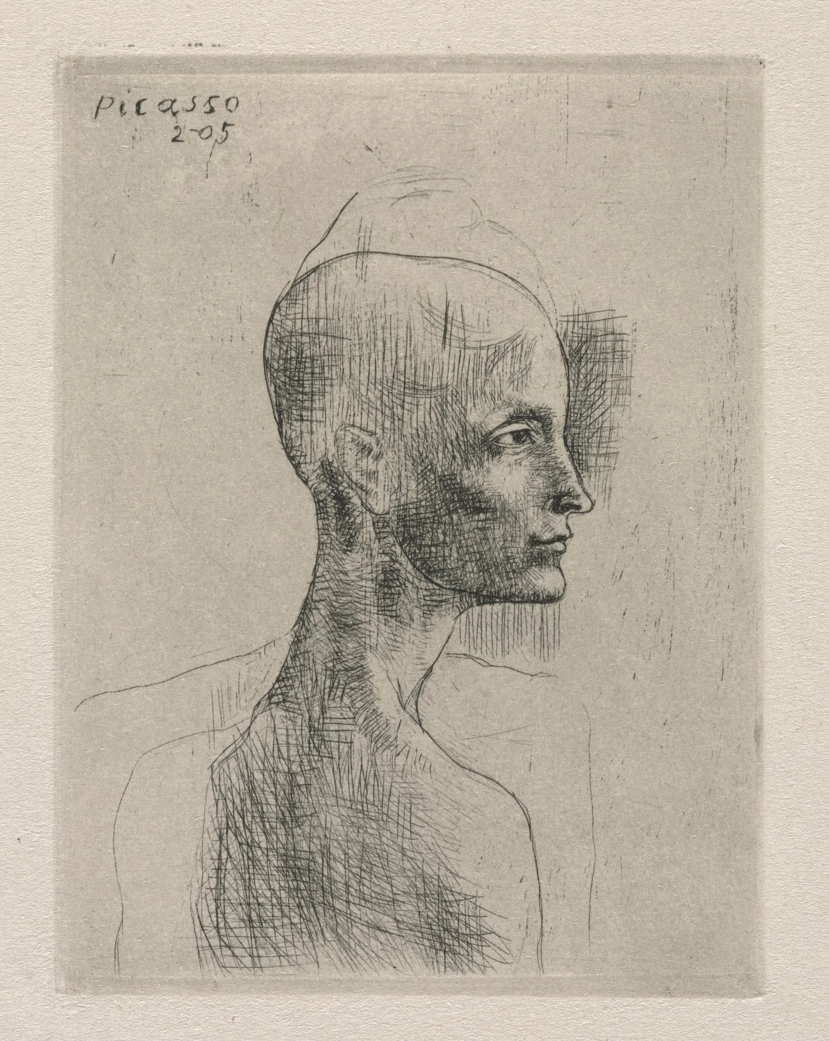 Bust of a Man, by Pablo Picasso, 1905