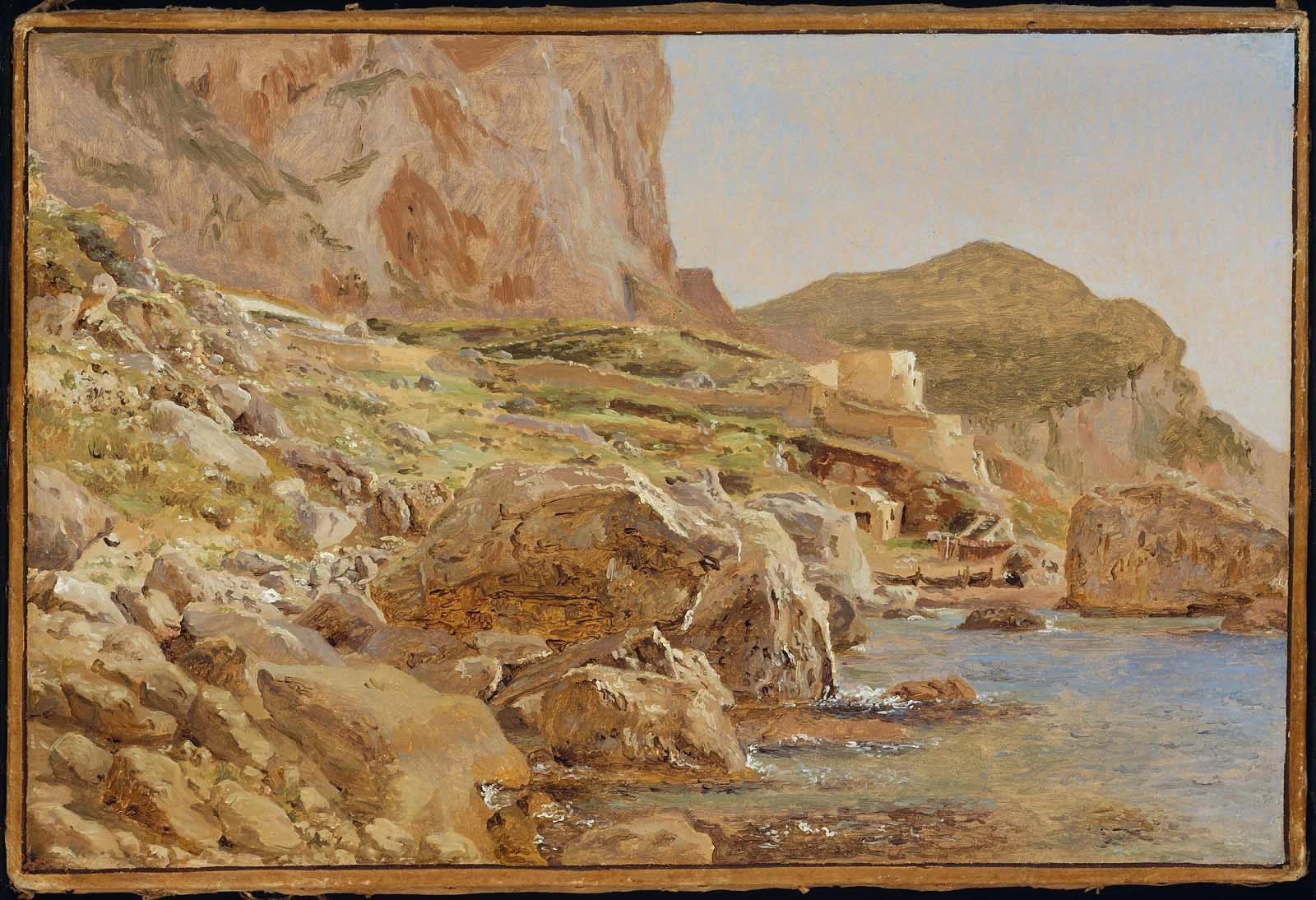 Marina Piccola, Capri, by Christen Købke, oil, 1839