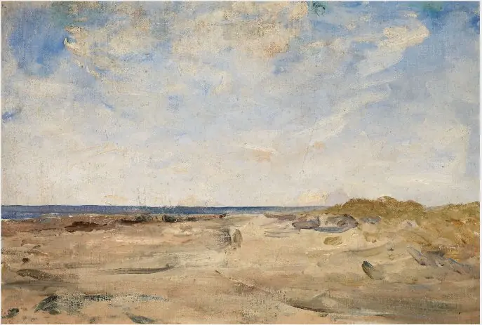 The Shore and Dark Blue Sea