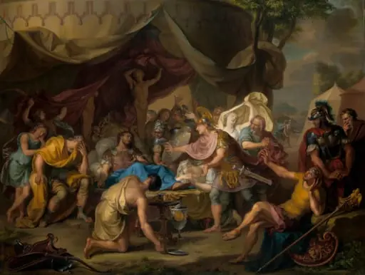 Het sterfbed van Epaminondas