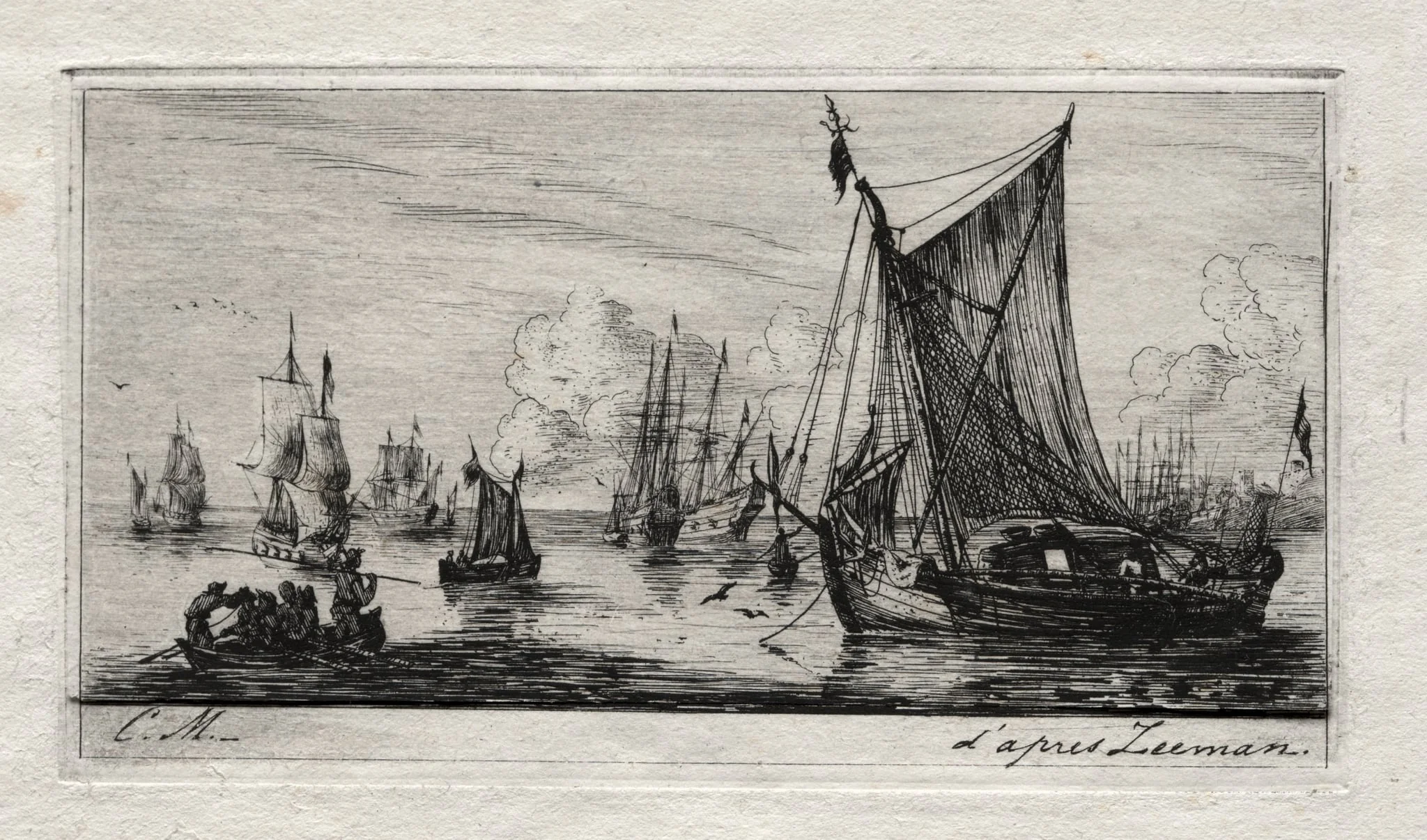 South Sea Fishers, by Charles Meryon, 1850