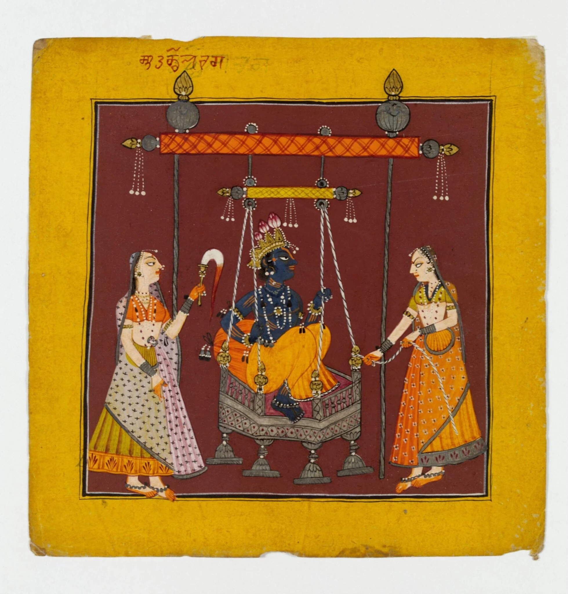 Hindola Raga, by Unknown, paint, 1700