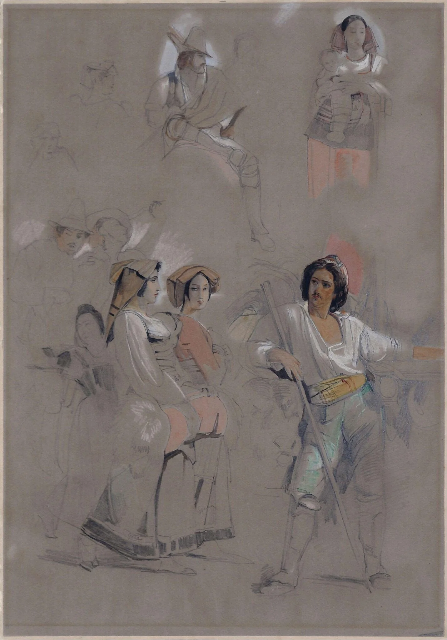 Figures in Italia Costume