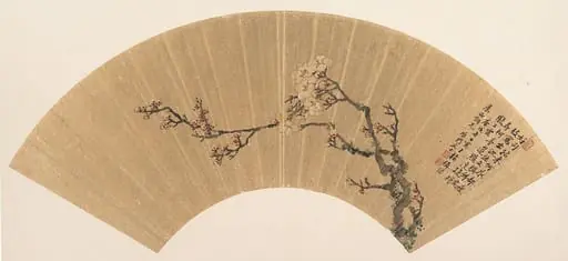 明/清   文止   疏影橫斜   扇|Plum Blossoms