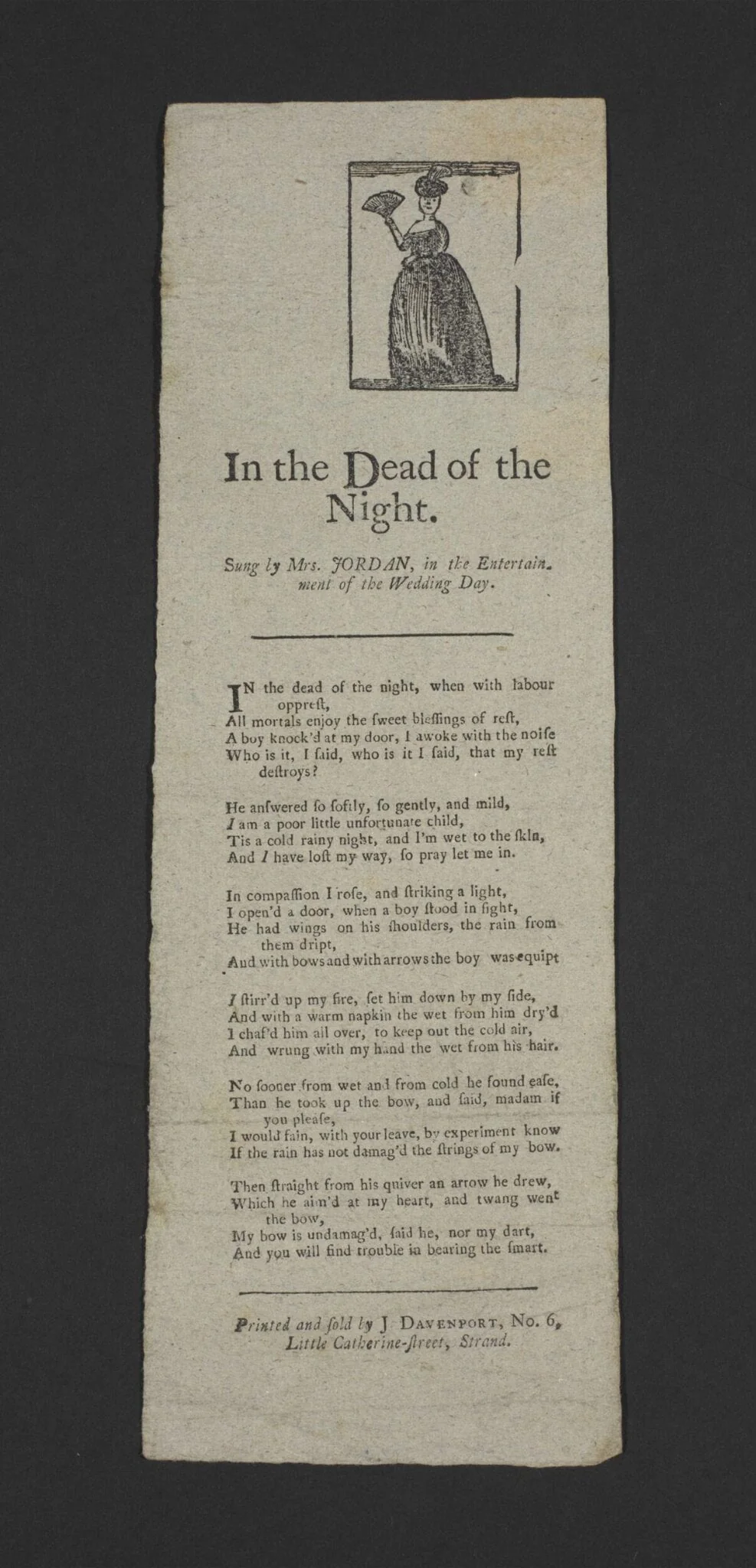 In the Dead if Night, by J. Evans, 1750