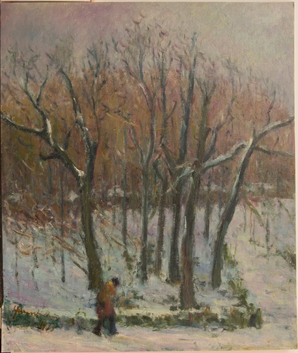 Peisaj de iarnă, by Hrandt Avakian, 1973