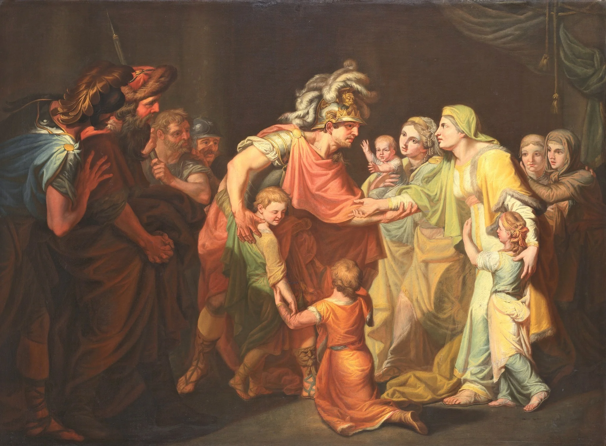 Svyatoslav's return from the Danube to his family in Kiev, by Ivan Akimov, unspecified, 1773