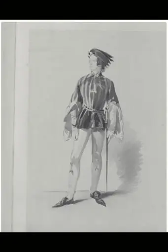 Captain the Hon. Arthur Duncombe, R.N., as a nobleman of the 14th century