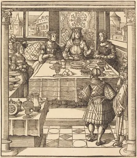 The Young White King between the Queen and Princess of the Feuereisen