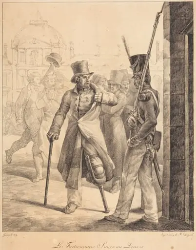 The Swiss Sentry at the Louvre (Le factionnaire Suisse au Louvre)