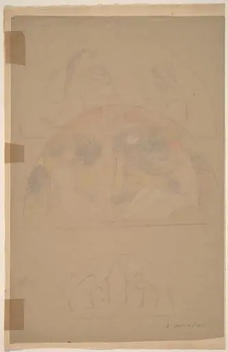 Studies for a Lunette [recto]