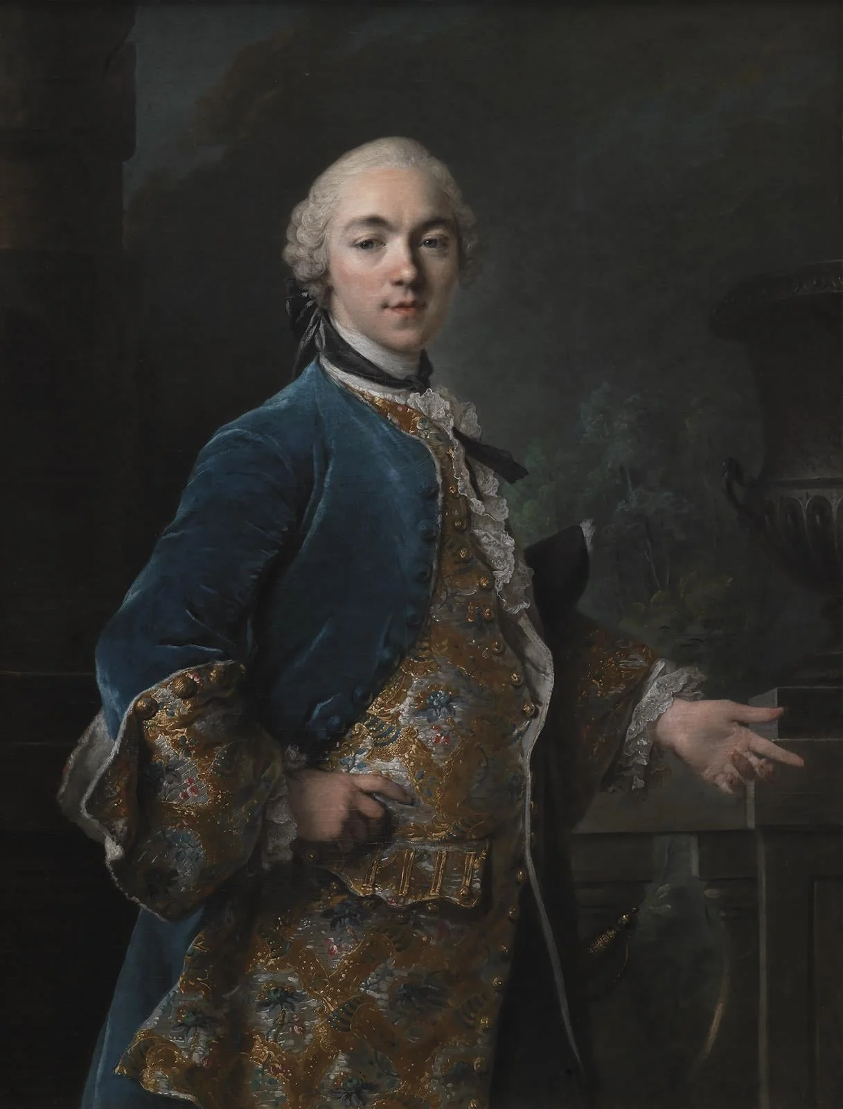 Portrait of Frederik Christian Krag (1726-1763), by Unknown, unspecified, 1761