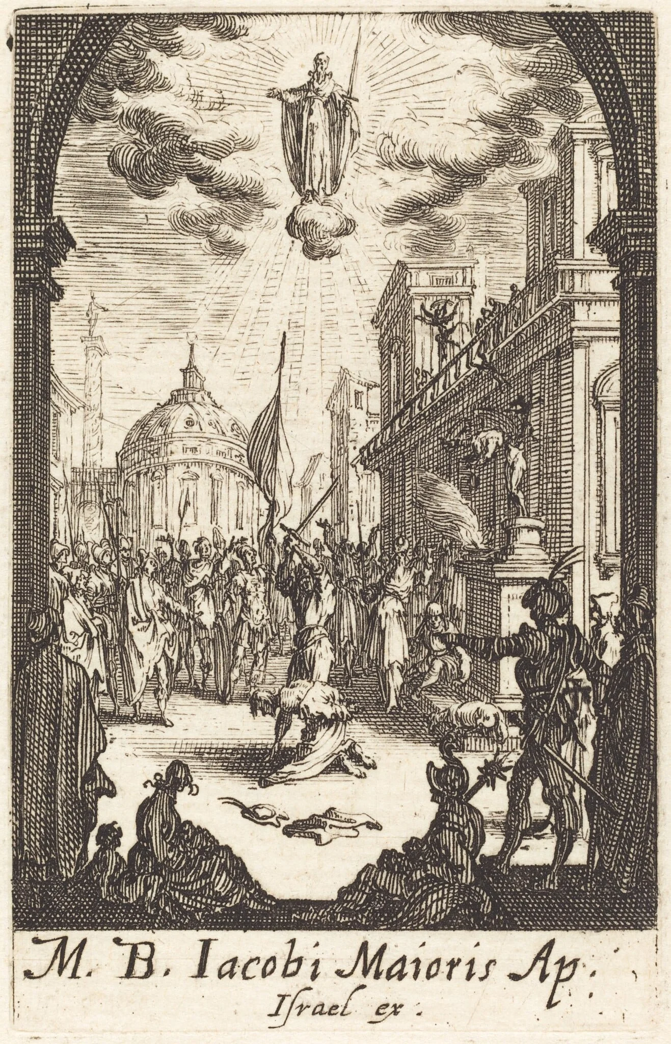 The Martyrdom of Saint James Major, by Jacques Callot, ink, 1634