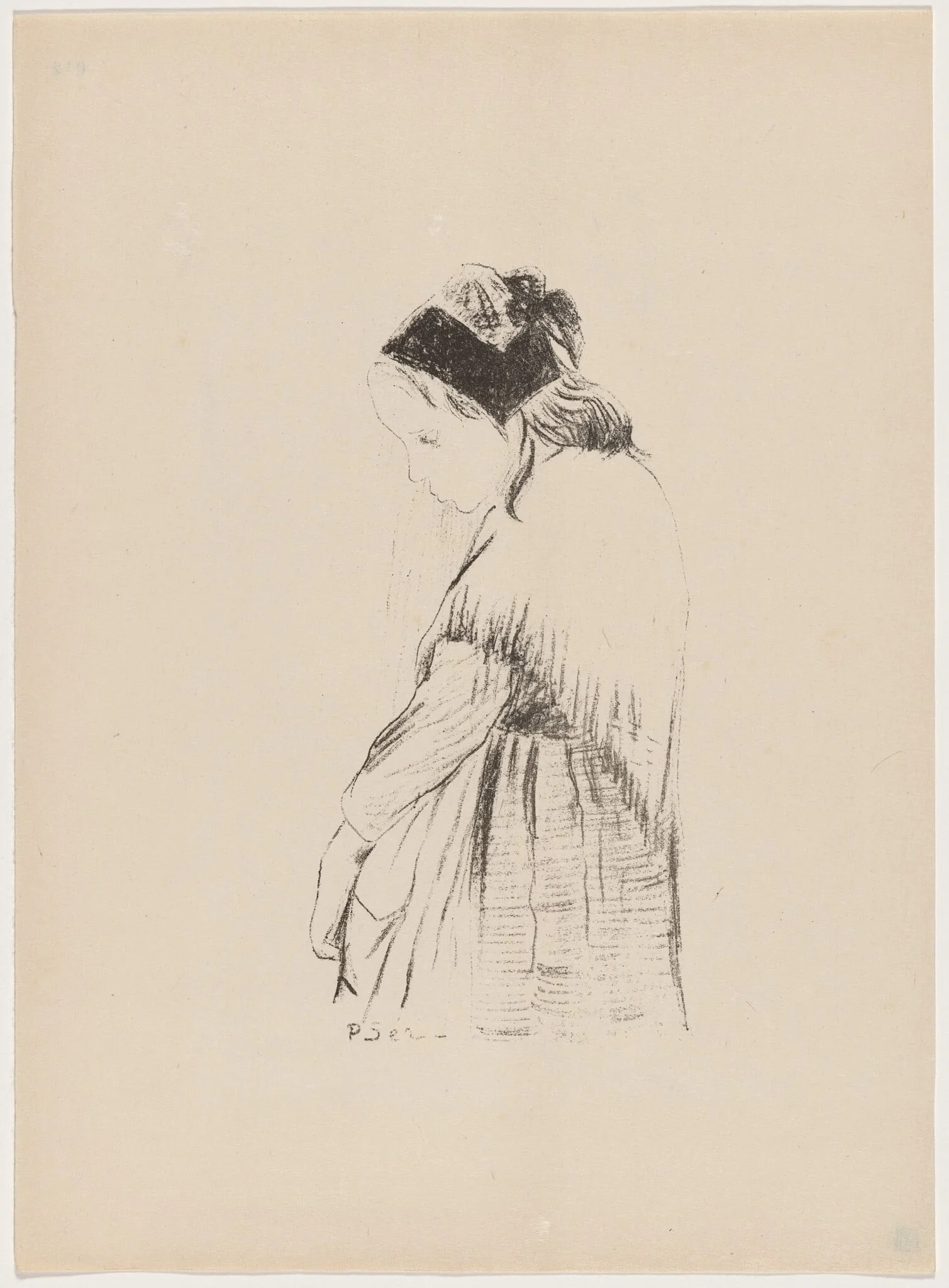 Souvenir de Bretagne, by Paul Sérusier, ink, 1895