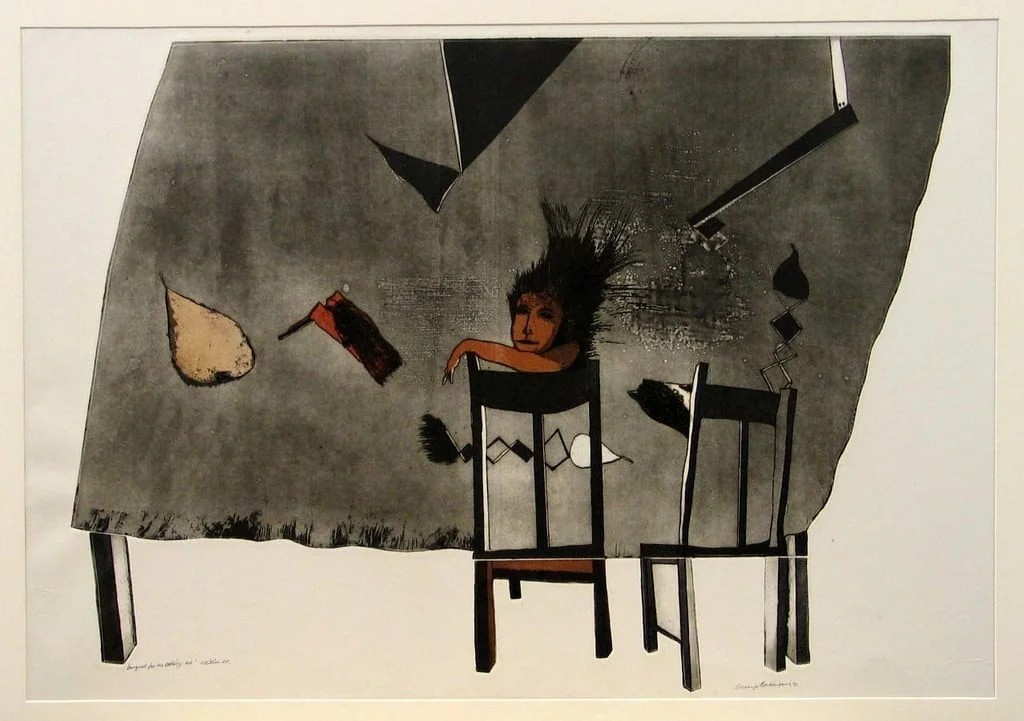 Untitled, by George Baldessin, ink, 1971