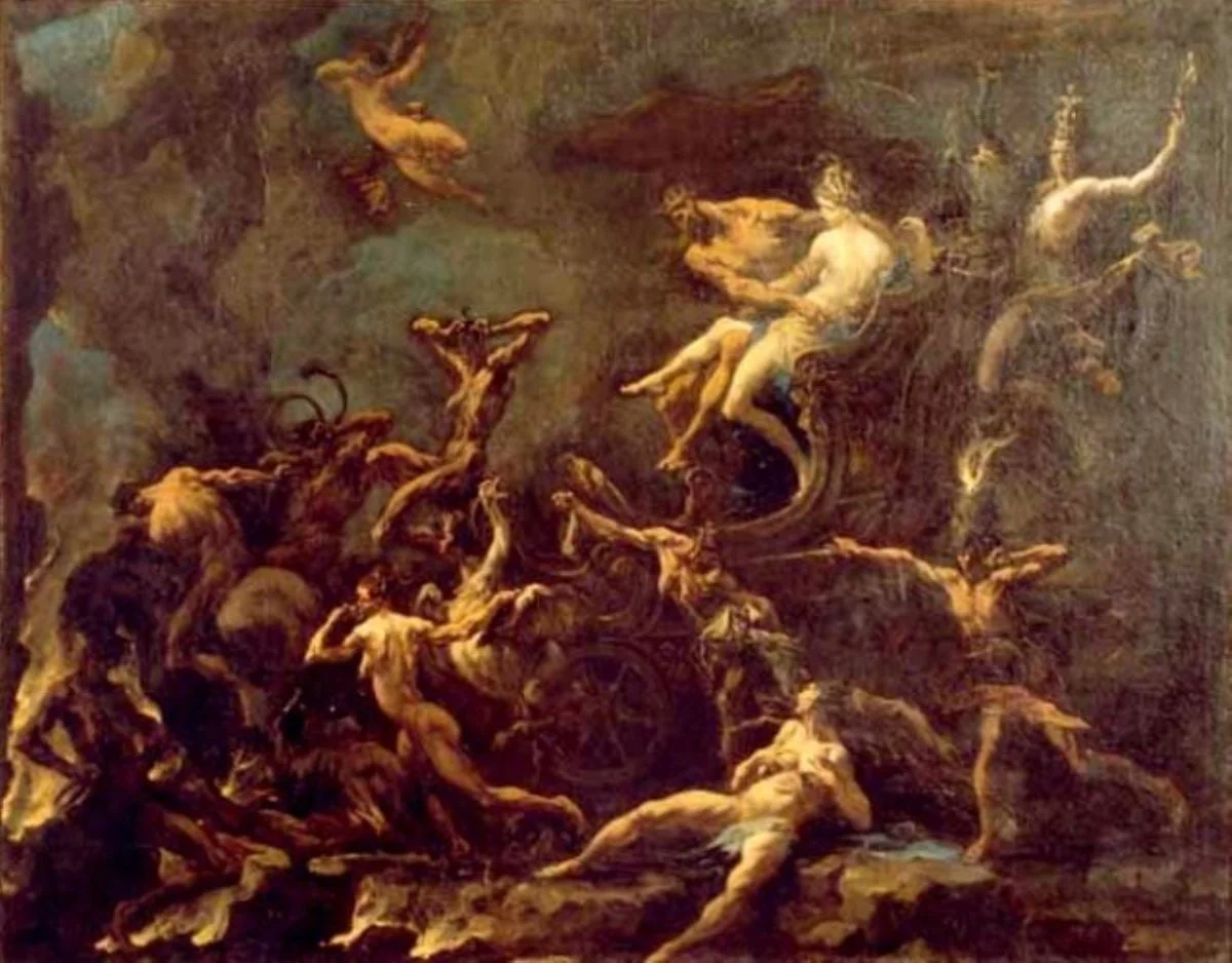 Rapirea Proserpinei, by Alessandro Magnasco, unspecified, 1717