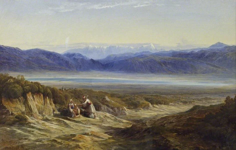 Thermopylae, by Edward Lear, oil, 1872