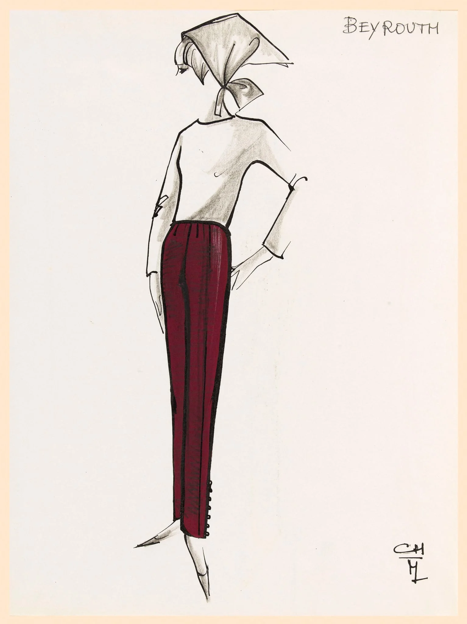 Beyrouth, by Carven, 1963