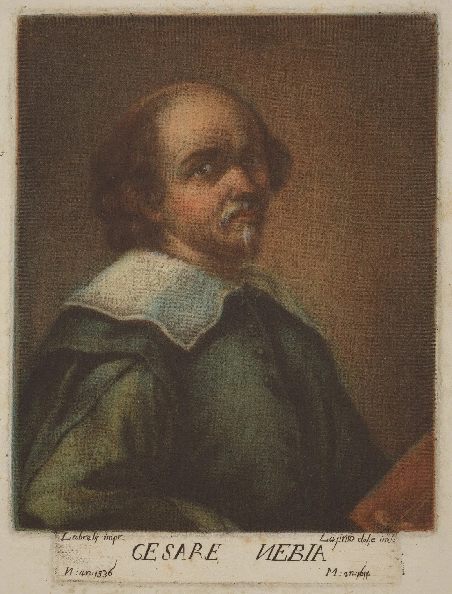 Cesare Nebbia, by Carlo Lasinio, ink, 1789