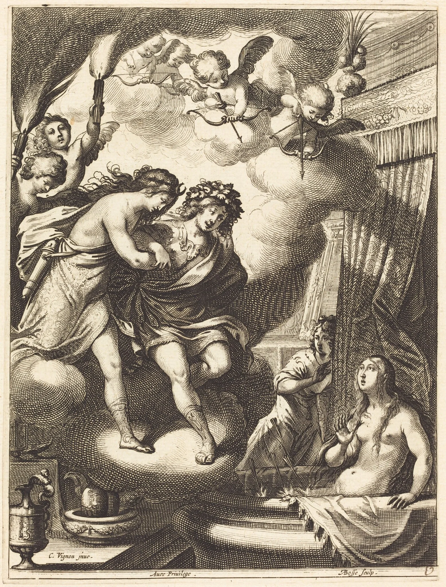 Illustration to Jean Desmarets' "L'Ariane"