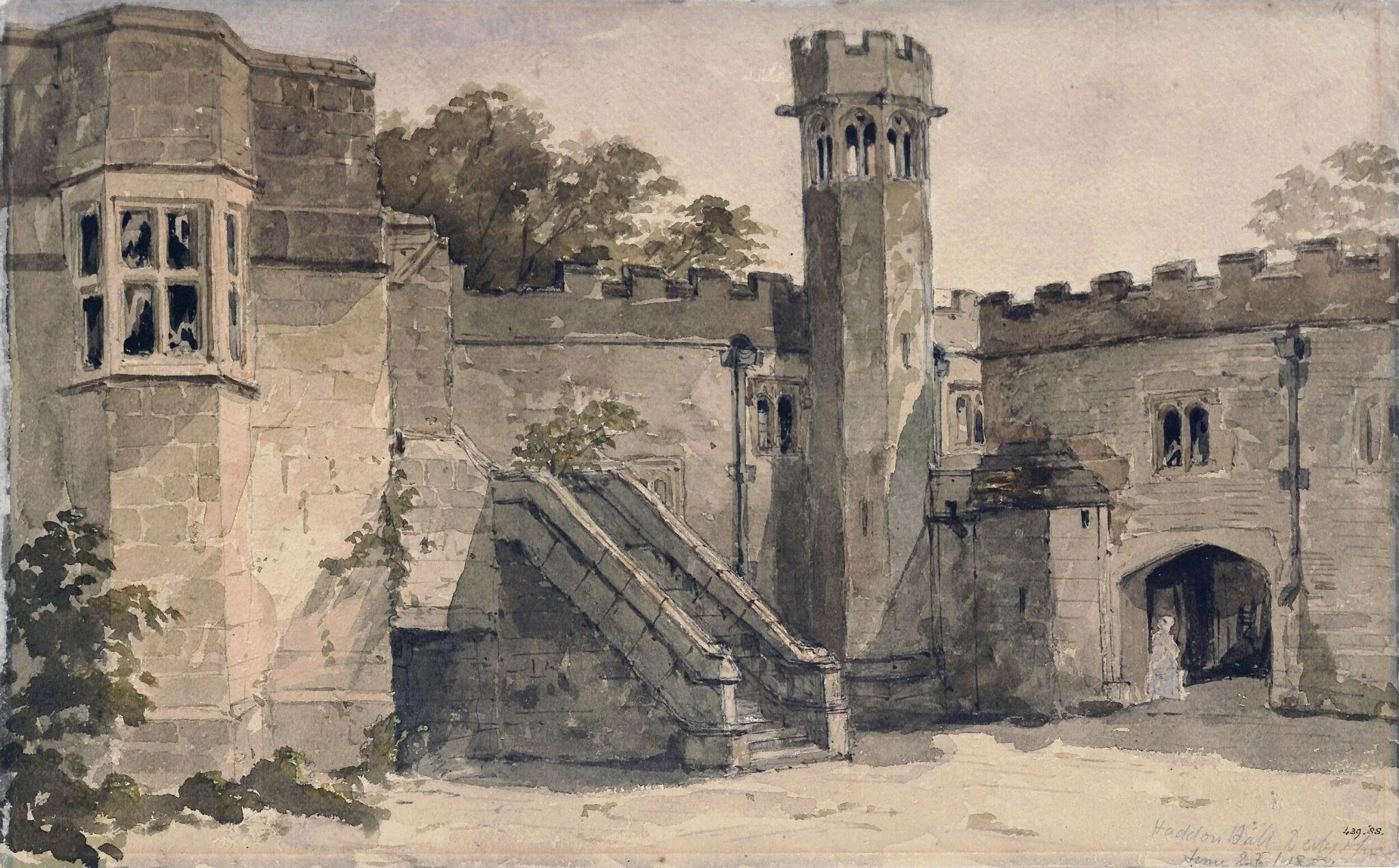 Courtyard of Haddon Hall, Derbyshire