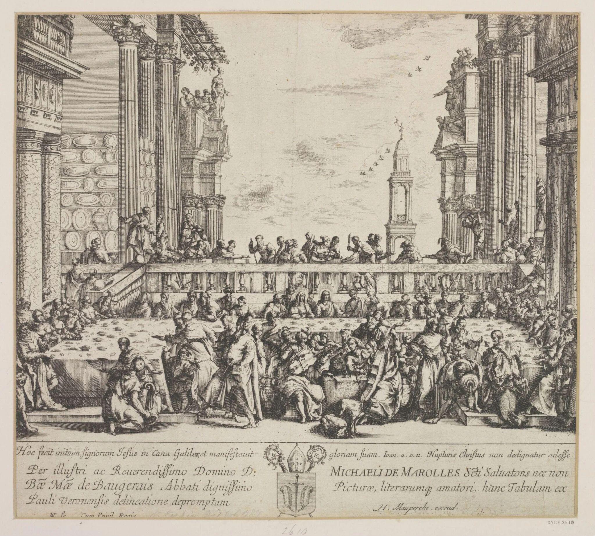 Marriage at Cana, by Charles-Nicolas Cochin, 1750